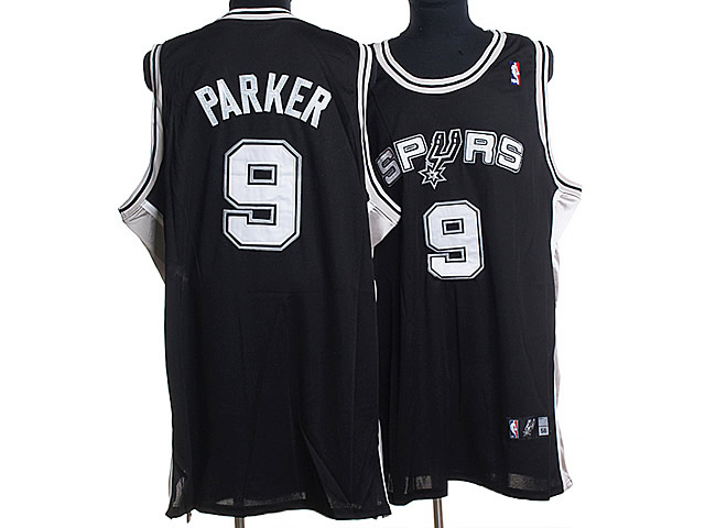 NBA San Antonio Spurs #9 Tony Parker Black jersey