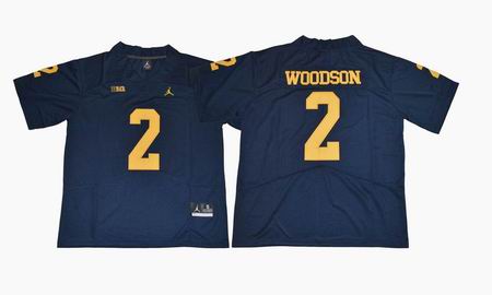 2017 Michigan Wolverines #2 Woodson college football jersey blue