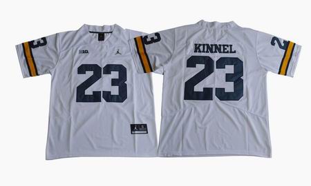2017 Michigan Wolverines Tyree Kinnel 23 College Football Jersey - White