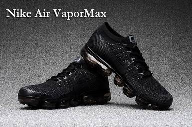 2018 Nike Air VaporMax shoes black white
