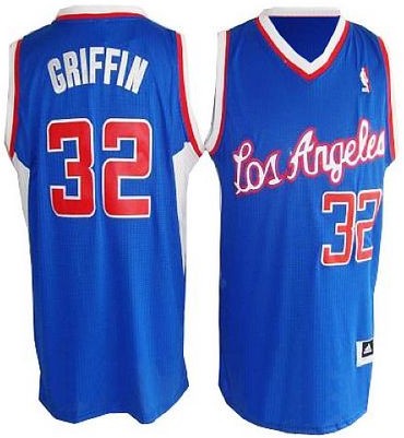 Adidas Los Angeles Clippers #32 Blake Griffin Blue NBA Revolution 30 Stitched Jersey