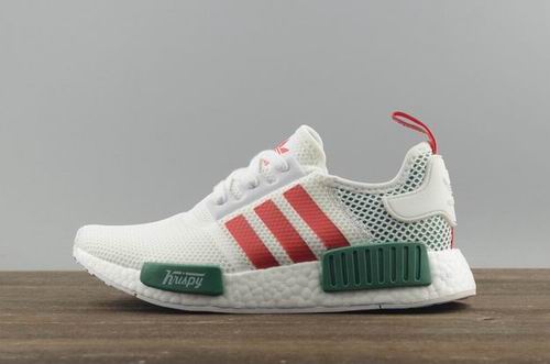 Adidas NMD R1 PK white red green perfect quality