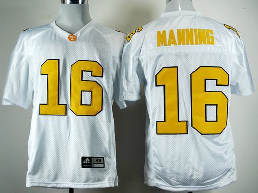 Adidas Tennessee Volunteers Peyton Manning 16 White College Football Jersey