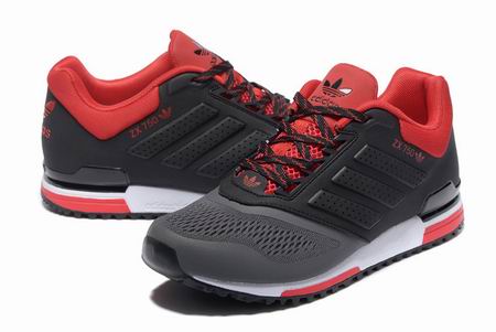 Adidas ZX750 shoes grey black red