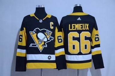 Adidas nhl pittsburgh penguins #66 LEMIEUX black jersey