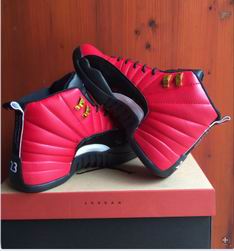 Air Jordan 12 retro shoes red black