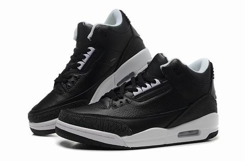 Air Jordan 3 shoes black white