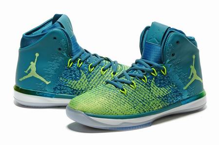 Air Jordan XXXI shoes blue green