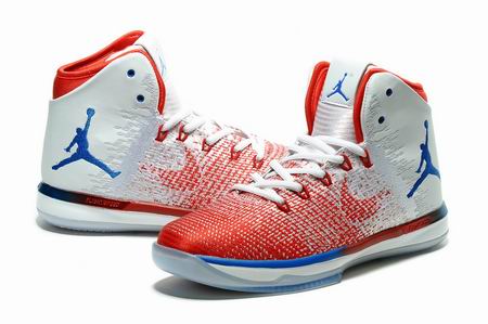 Air Jordan XXXI shoes white red blue