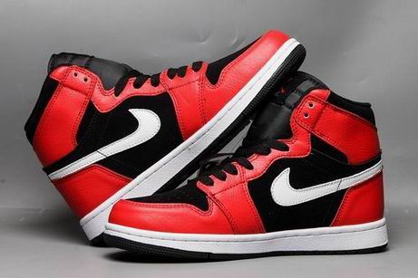 Air jordan 1 retro shoes red black