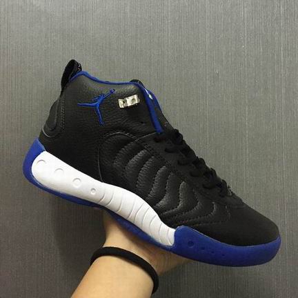 Air jordan 12.5 retro shoes black blue