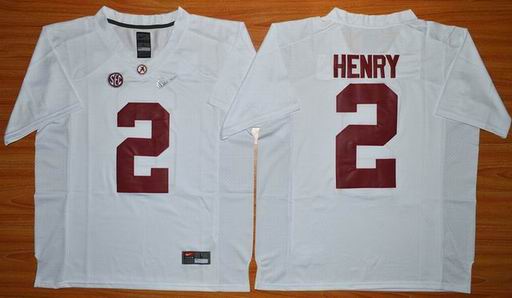 Alabama Crimson Tide Derrick Henry 2 Diamond Quest College Football Limited Jerseys - White