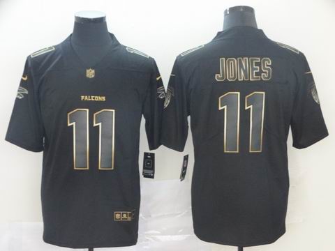 Atlanta Falcons #11 Jones black golden rush jersey
