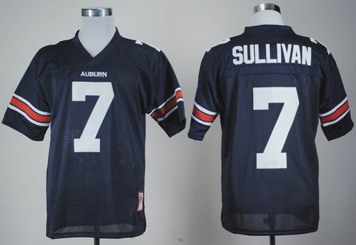 Auburn Tigers Pat Sullivan 7 Navy Blue College Football Throwback Jersey