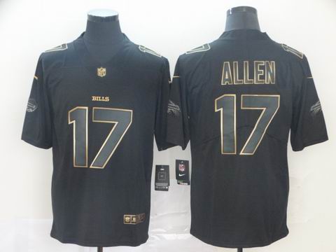 Buffalo Bills #17 ALLEN black golden rush jersey
