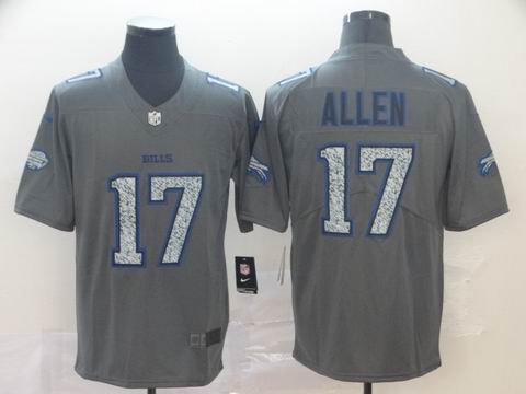 Buffalo Bills #17 Allen grey fashion static jersey