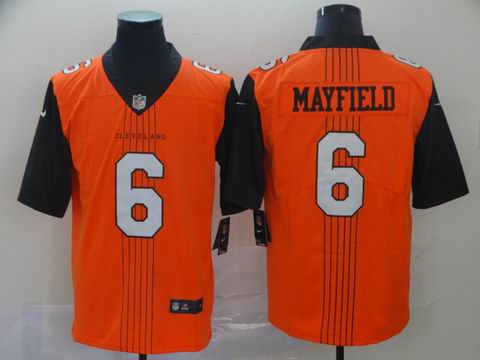 Cleveland Browns #6 Mayfield orange city edition jersey