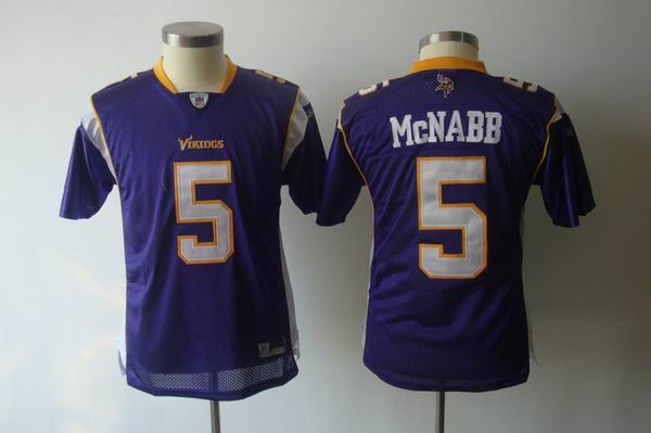 NFL Minnesota Vikings 5 NcNabb Purple Jersey