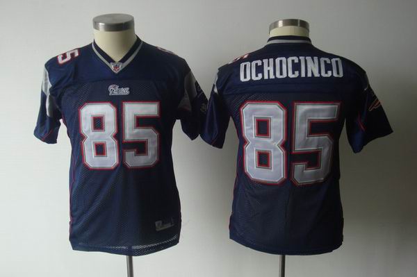 NFL New England Patriots 85 Ochocinco Blue Youth Jersey