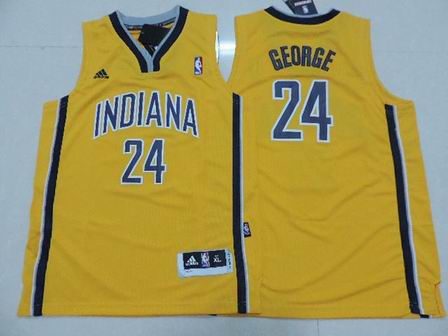 George #24 Indiana yellow kids jersey
