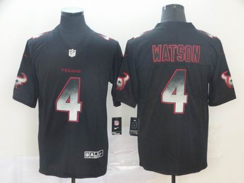 Houston Texans #4 Watson black smoke fashion rush jersey
