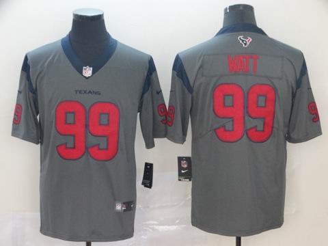 Houston Texans #99 Watt gray interverted jersey