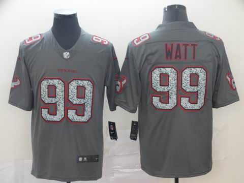 Houston Texans #99 Watt grey fashion static limited jersey