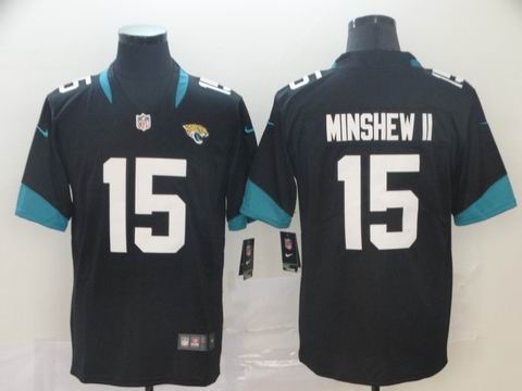 Jacksonville Jaguars #15 MINSHEW II black vapor untouchable jersey