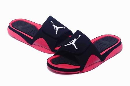 Jordan Hydro IV Retro slippers black red