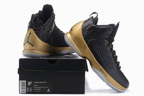 Jordan Melo M11 X shoes black golden