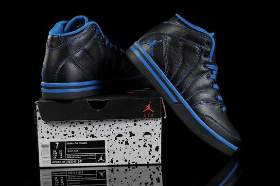 Jordan Pro Classic shoes 363141 041 black blue
