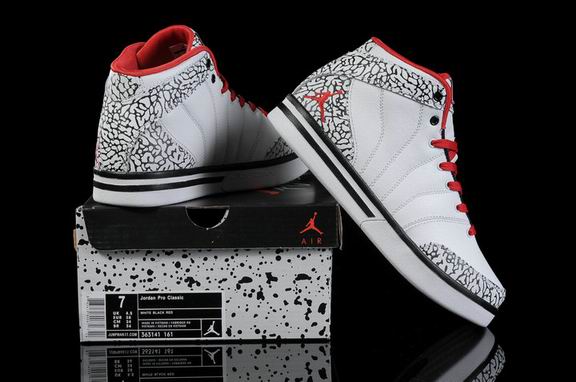 Jordan Pro Classic shoes 363141 161 white black red