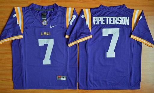 LSU Tigers Patrick Peterson 7 NCAA Football Jersey - Purple