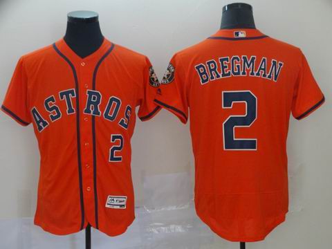 MLB Astros #2 Bregman orange elite jersey