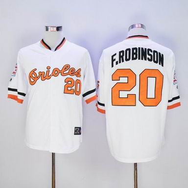 MLB Baltimore Orioles #20 F.Robinson white jersey
