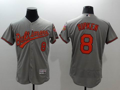 MLB Baltimore Orioles #8 Cal Ripken Jr grey jersey
