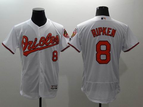 MLB Baltimore Orioles #8 Cal Ripken Jr white jersey