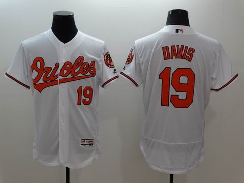 MLB Baltimore Orioles 19 Chris Davis white jersey
