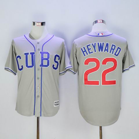 MLB Chicago Cubs #22 Jason Heyward grey jersey