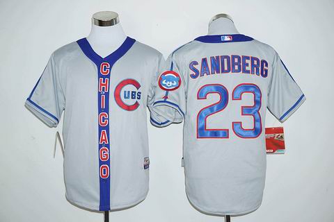 MLB Chicago Cubs #23 Ryne Sandberg gray jersey