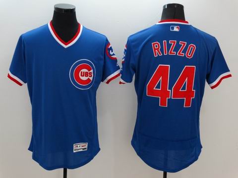 MLB Chicago Cubs #44 Anthony Rizzo blue jersey