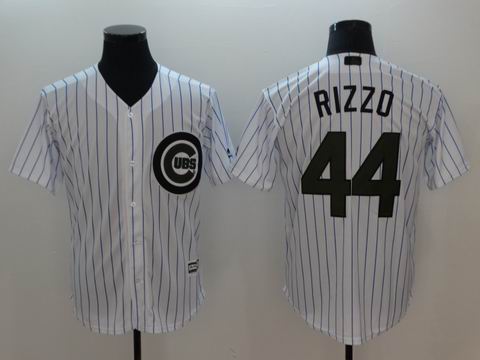 MLB Chicago Cubs #44 Rizzo white game jersey
