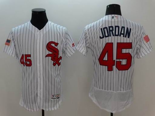 MLB Chicago White Sox #45 Jordan white Flexbase jersey