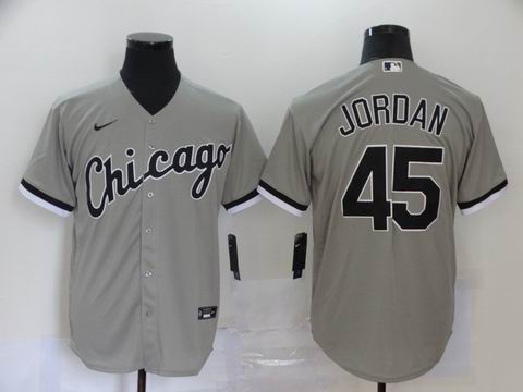 MLB Chicago whitesox #45 JORDAN grey game jersey
