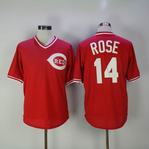 MLB Cincinnati Reds #14 Pete Rose red jersey