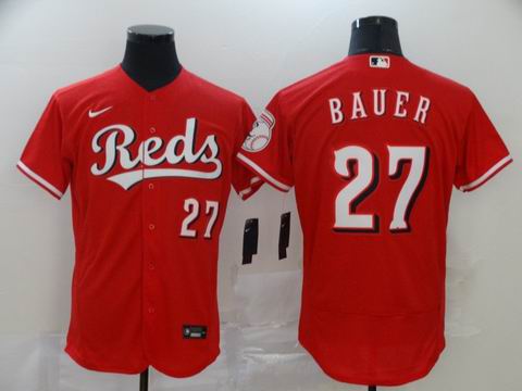 MLB Cincinnati Reds #27 BAUER red coolbase jersey