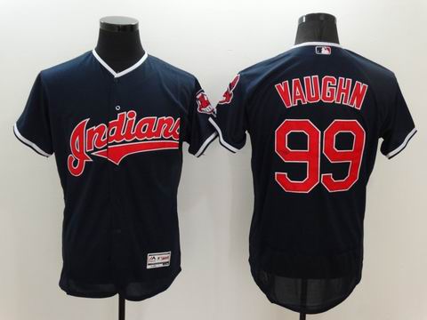 MLB Cleveland Indians #99 Vaughn navy blue Flexbase jersey