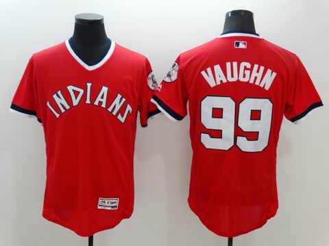 MLB Cleveland Indians 99 Vaughn red flexbase jersey