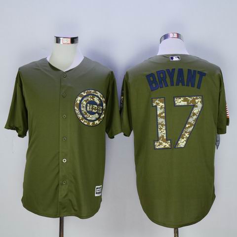 MLB Cubs #17 Bryant green jersey