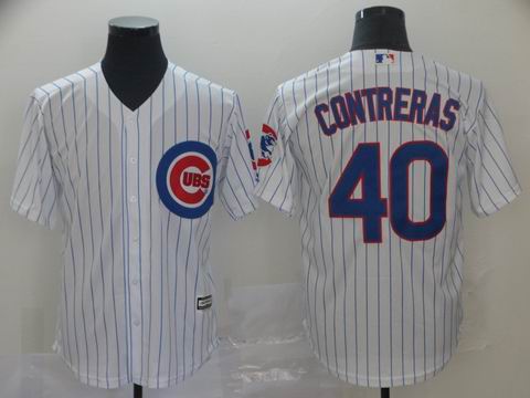 MLB Cubs #40 Contreras white jersey
